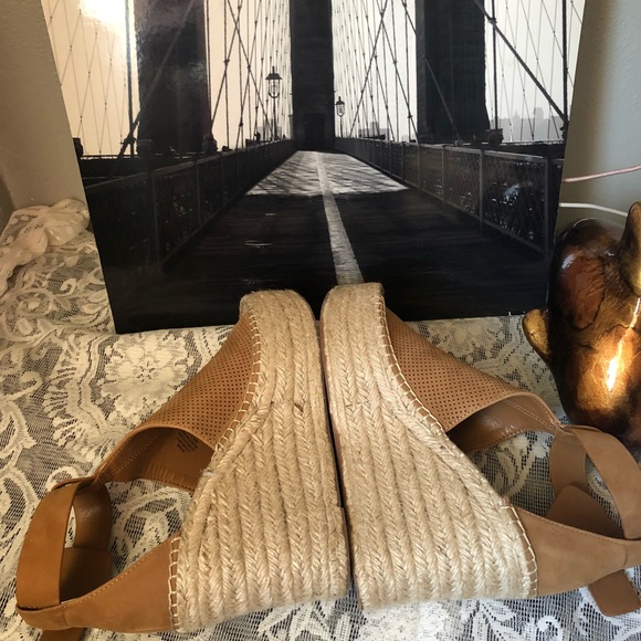 Annie Perforated Espadrille Platform Wedge - Picture 5 of 8